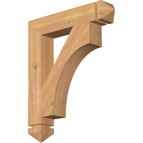 Ekena Millwork Westlake Arts & Crafts Smooth Bracket, Western Red Cedar, 3 1/2"W x 20"D x 24"H BKT04X20X24WTL03SWR - main